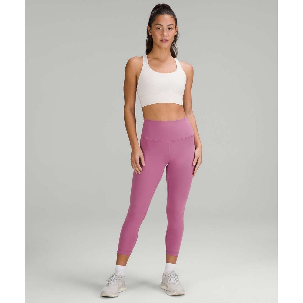Lululemon Wunder Train High-Rise Crop 23" Velvet Dust Size 6‎ Yoga Pilates